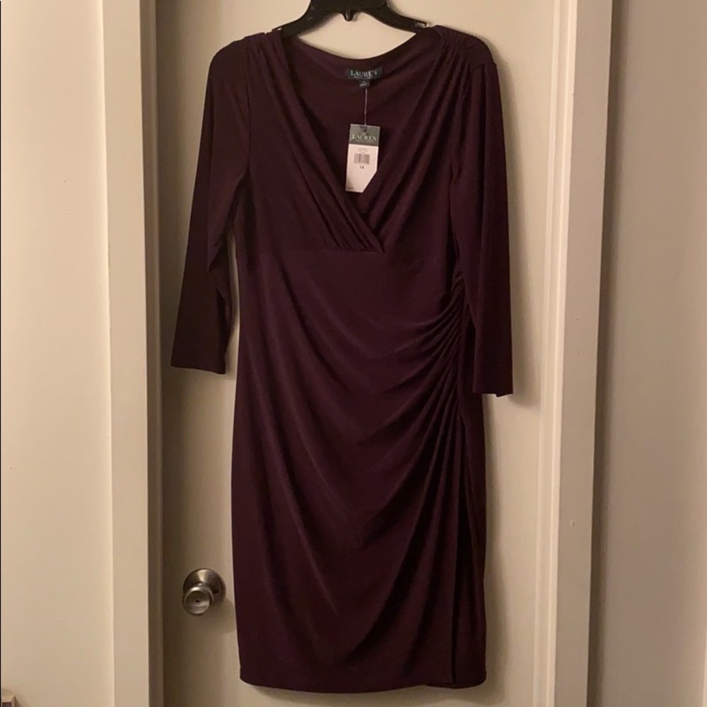 Plum/raisin colored long sleeve dress- never worn!